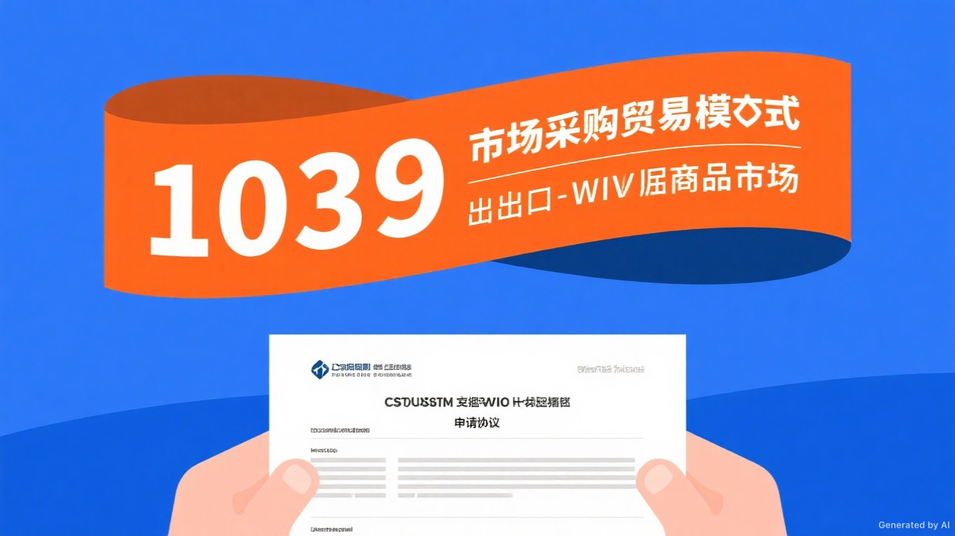 1039市场采购贸易出口代办